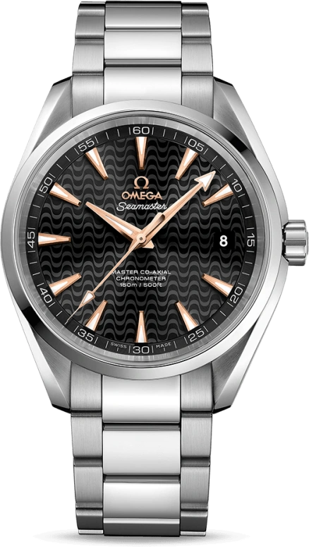 Omega,Aqua Terra 41.50mm,41.50mm,Stainless Steel,Black,Automatic,Date,Co-Axial Escapement,231,231.10.42.21.01.006