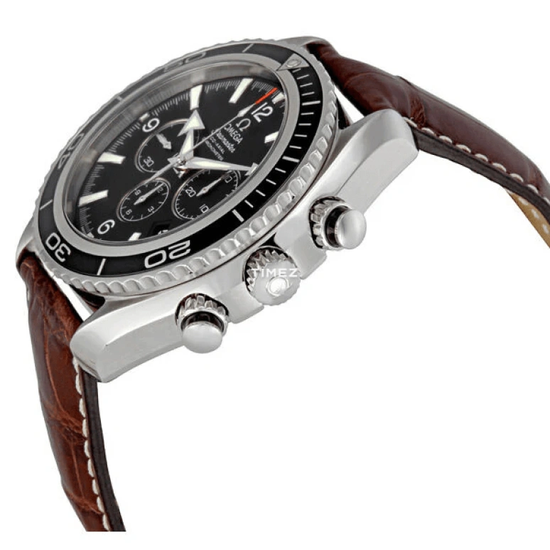 Omega,Seamaster 45mm,45mm,Stainless Steel,Black,Automatic,Chronograph,Day,2910,2910.50.37