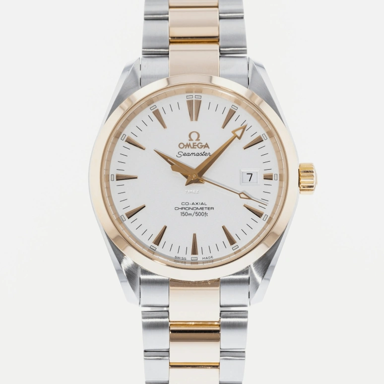 Omega,Seamaster 39.20mm,39.20mm,Stainless Steel,Rose Gold,White,Automatic,Day,48hours,2303,2303.30.00