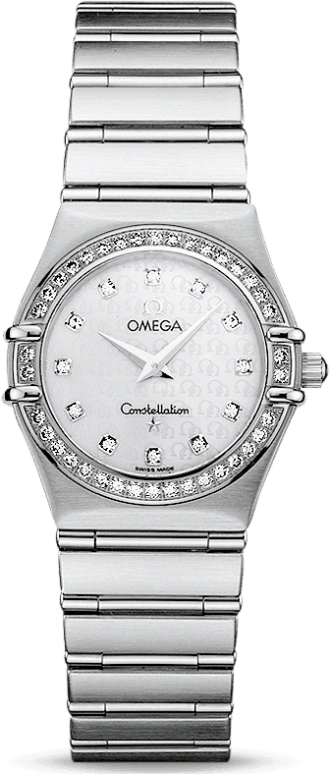 Omega,Constellation 25.50mm,25.50mm,Stainless Steel,White,Quartz,30000hours,In-house Caliber,1458,1458.75.00