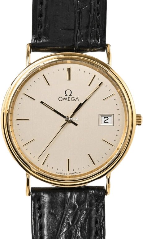 Omega,De Ville 33mm,33mm,Yellow Gold,Silver White,Quartz,Day,30000hours,7910,7910.31.91