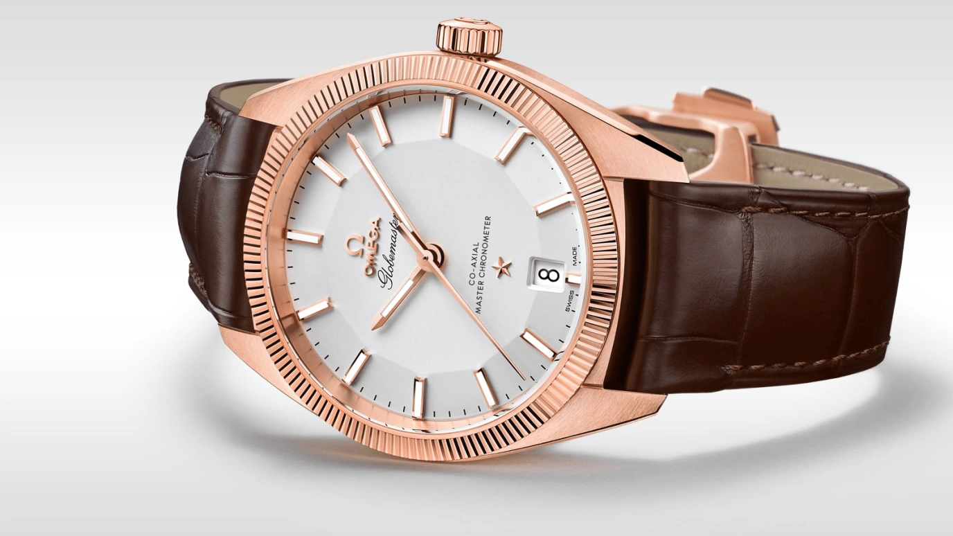 Omega,Globemaster 39mm,39mm,Sedna Gold,Silver,Automatic,Date,Co-Axial Escapement,130,130.53.39.21.02.001