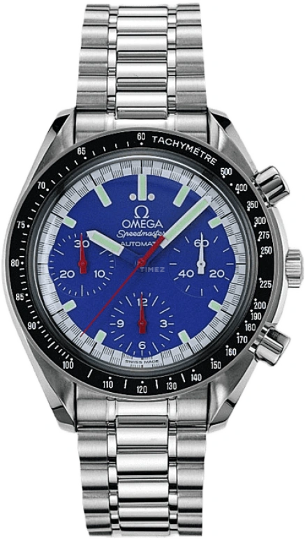 Omega,Speedmaster (Non-Moonwatch) 39mm,39mm,Stainless Steel,Blue,Automatic,Chronograph,42hours,3510,3510.81.00