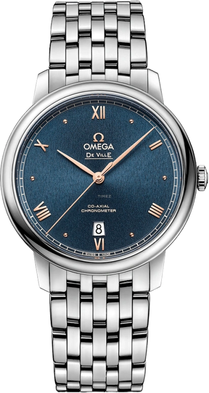 Omega,De Ville 39.50mm,39.50mm,Stainless Steel,Blue,Automatic,Date,Co-Axial Escapement,424,424.10.40.20.03.004