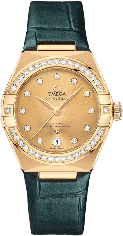 Omega,Constellation 29mm,29mm,Yellow Gold,Champagne,Automatic,Date,Co-Axial Escapement,131,131.58.29.20.58.001