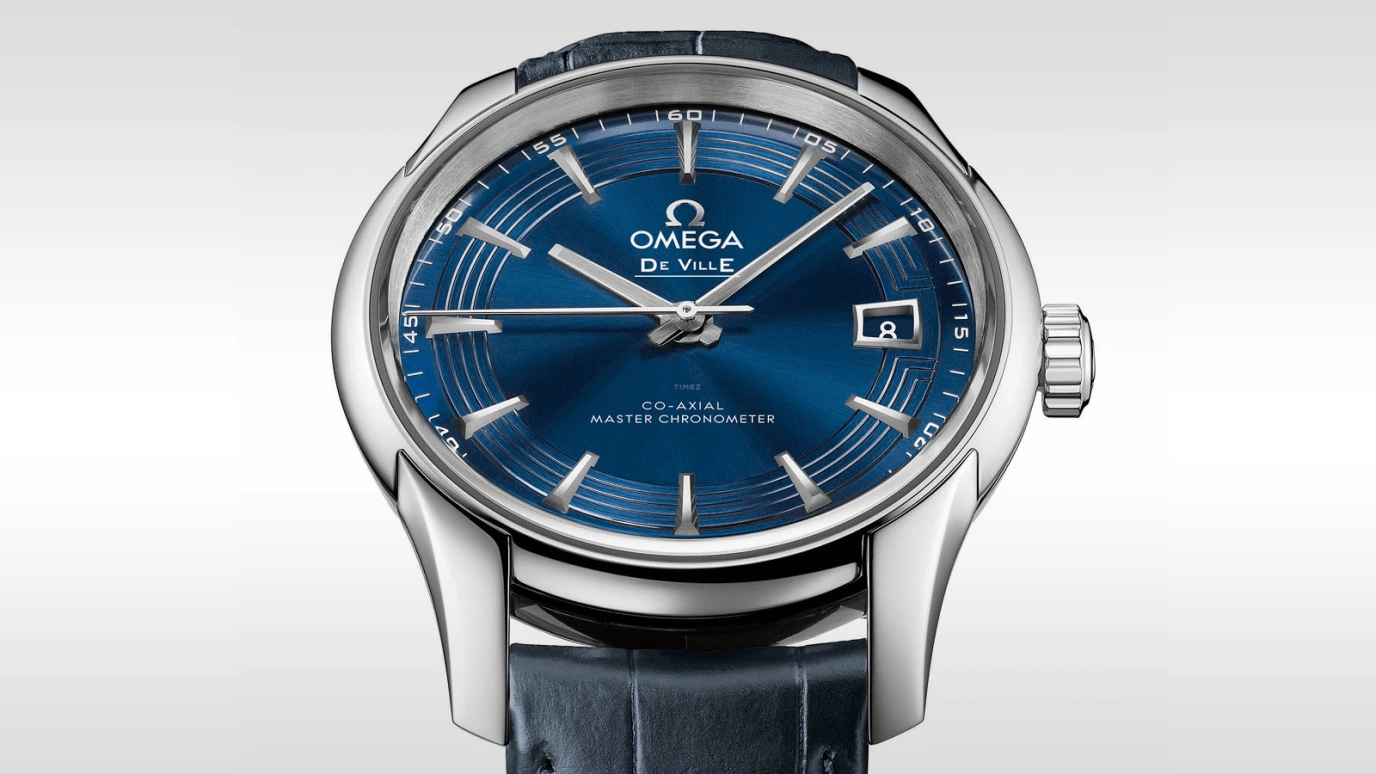Omega,De Ville 41mm,41mm,Stainless Steel,Blue,Automatic,Date,Co-Axial Escapement,433,433.33.41.21.03.001