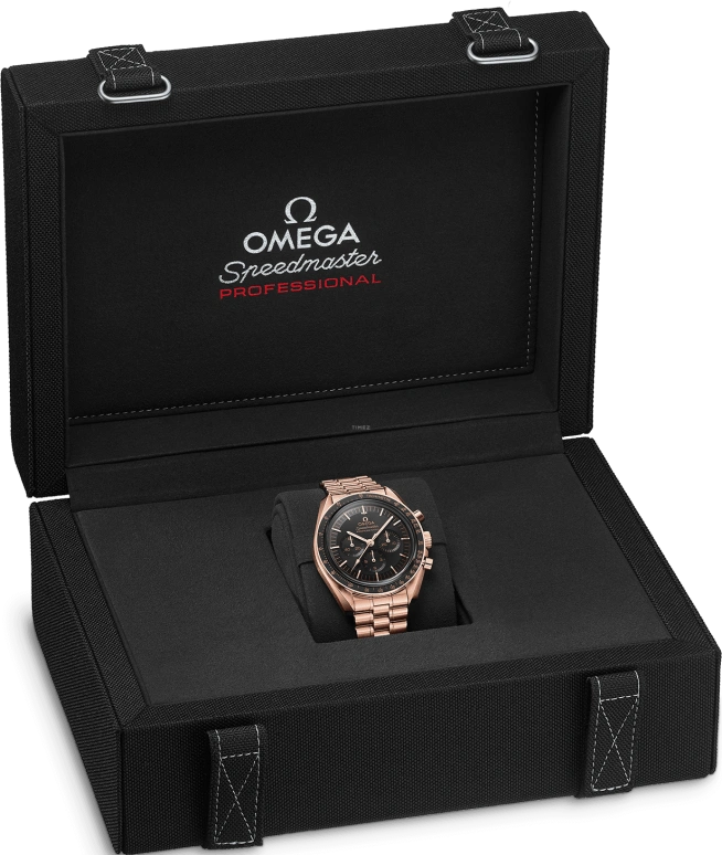 Omega,Speedmaster 42mm,42mm,Sedna Gold,Black,Handwound,Chronograph,50hours,310,310.60.42.50.01.001