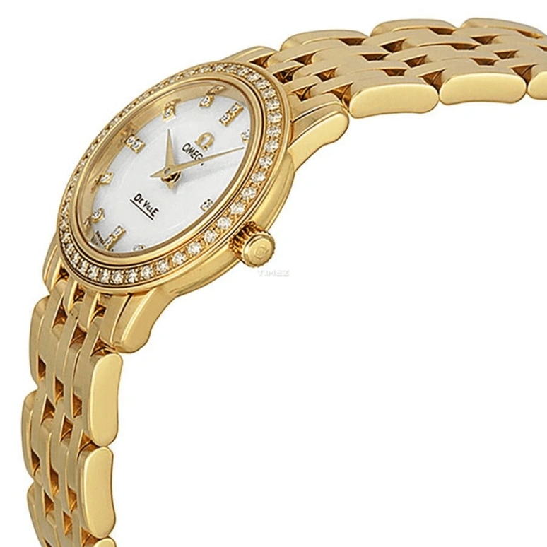 Omega,De Ville 22mm,22mm,Yellow Gold,White,Quartz,30000hours,In-house Caliber,4175,4175.76.00