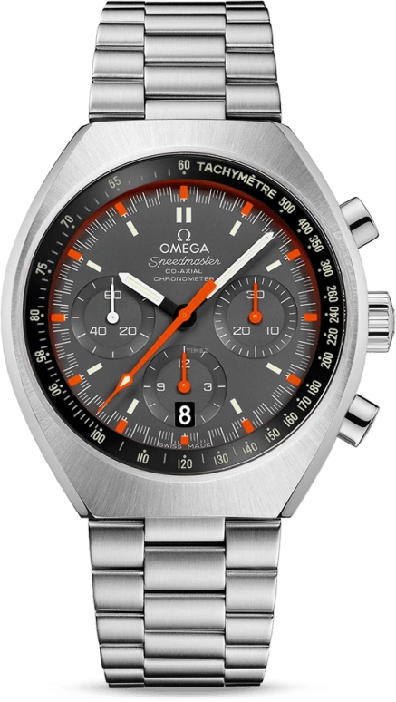 Omega,Speedmaster (Non-Moonwatch) 42.40mm,42.40mm,Stainless Steel,Grey,Automatic,Chronograph,Date,Co-Axial Escapement,Column Wheel,52hours,In-house Caliber,327,327.10.43.50.06.001