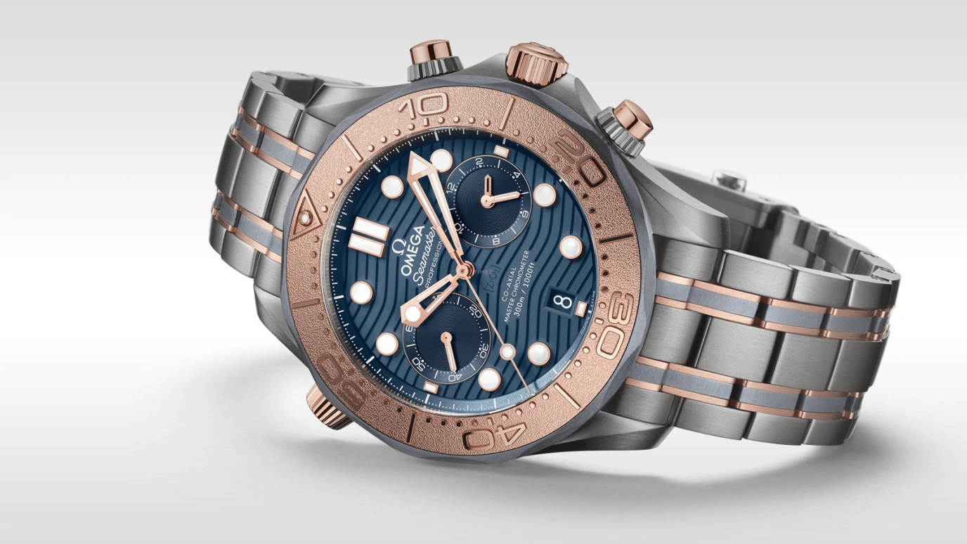 Omega,Seamaster Diver 300M 44mm,44mm,Stainless Steel,Blue,Automatic,Chronograph,Date,Co-Axial Escapement,Column Wheel,60hours,In-house Caliber,210,210.60.44.51.03.001