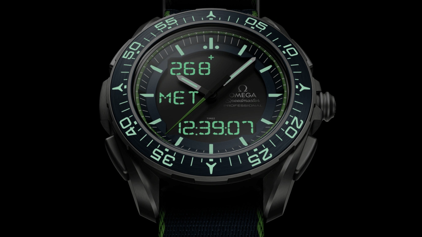 Omega,Speedmaster (Non-Moonwatch) 45mm,45mm,Titanium,Blue,Quartz,Chronograph,Perpetual Calendar,Month,Date,17520hours,In-house Caliber,318,318.92.45.79.03.001