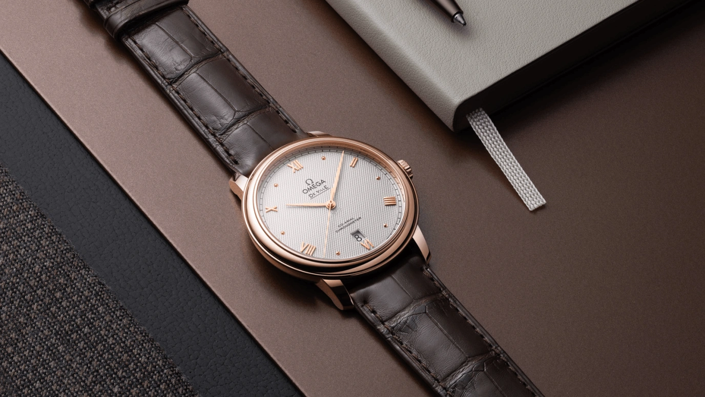 Omega,De Ville 39.50mm,39.50mm,Sedna Gold,Silver,Automatic,Date,Co-Axial Escapement,424,424.53.40.20.99.001