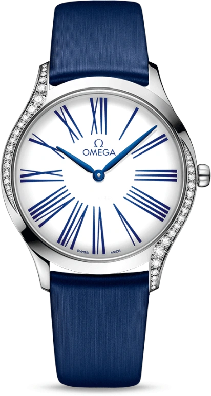 Omega,Trésor 36mm,36mm,Stainless Steel,White,Quartz,Day,Zodiac Indications,428,428.17.36.60.04.001