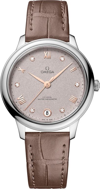 Omega,De Ville 34mm,34mm,Stainless Steel,Grey,Automatic,Day,Co-Axial Escapement,Anti-magnetic,434,434.13.34.20.52.002