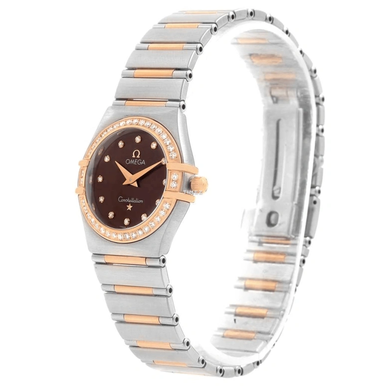 Omega,Constellation 25.50mm,25.50mm,Stainless Steel,Brown,Quartz,30000hours,In-house Caliber,1358,1358.60.00