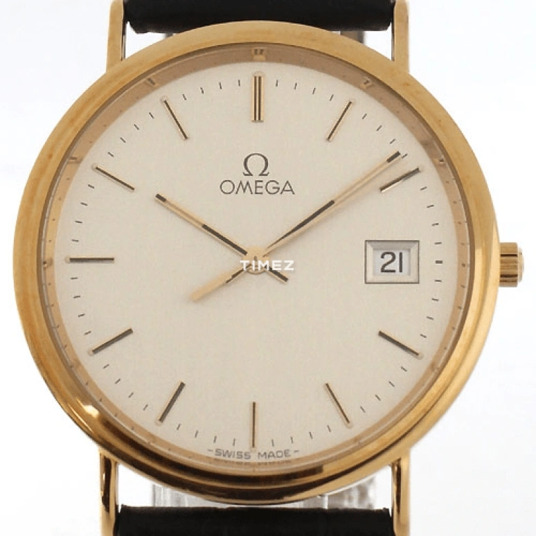 Omega,De Ville 33mm,33mm,Yellow Gold,Silver White,Quartz,Day,30000hours,7910,7910.31.91