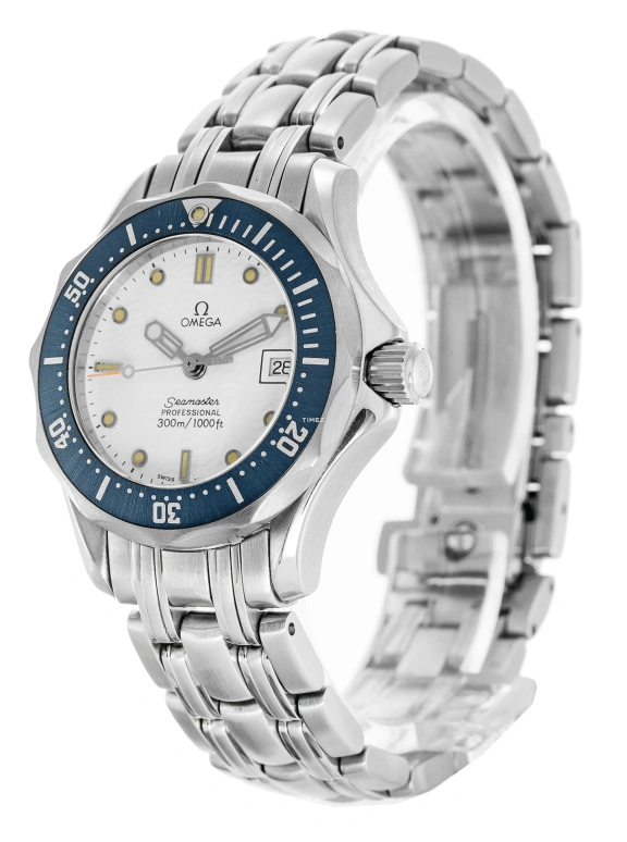 Omega,Seamaster Diver 300M 28mm,28mm,Stainless Steel,White,Quartz,Day,26280hours,2583,2583.20.00