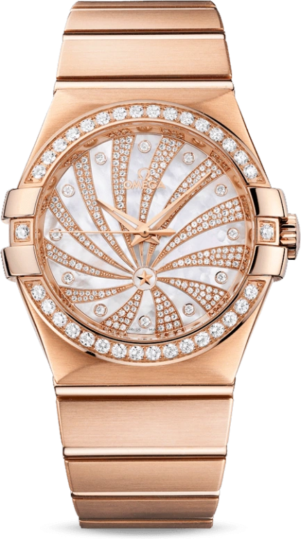 Omega,Constellation 35mm,35mm,Red Gold,White,Automatic,Co-Axial Escapement,48hours,123,123.55.35.20.55.002