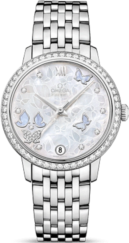 Omega,De Ville 32.70mm,32.70mm,White Gold,White,Automatic,Date,Co-Axial Escapement,424,424.55.33.20.55.003