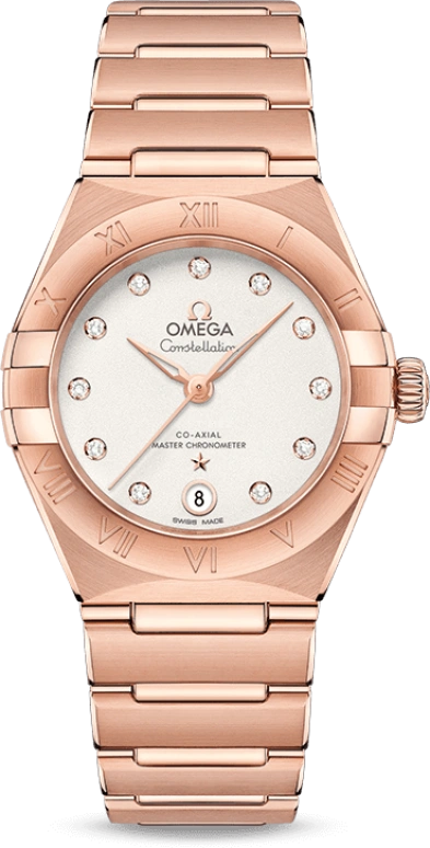 Omega,Constellation 29mm,29mm,Sedna Gold,Silver,Automatic,Date,Co-Axial Escapement,131,131.50.29.20.52.001