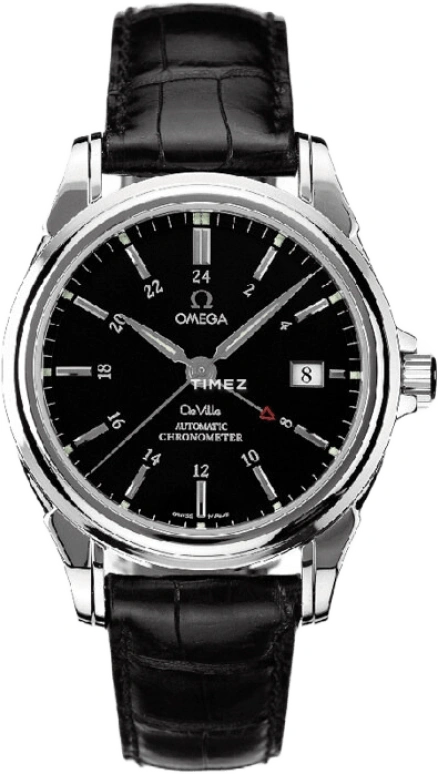 Omega,De Ville 38.70mm,38.70mm,Stainless Steel,Black,Automatic,Day,Dule Time,4833,4833.50.31