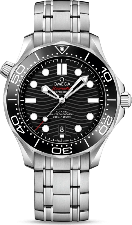 Omega,Seamaster Diver 300M 42mm,42mm,Ceramic,Stainless Steel,Black,Automatic,Day,Co-Axial Escapement,210,210.30.42.20.01.001
