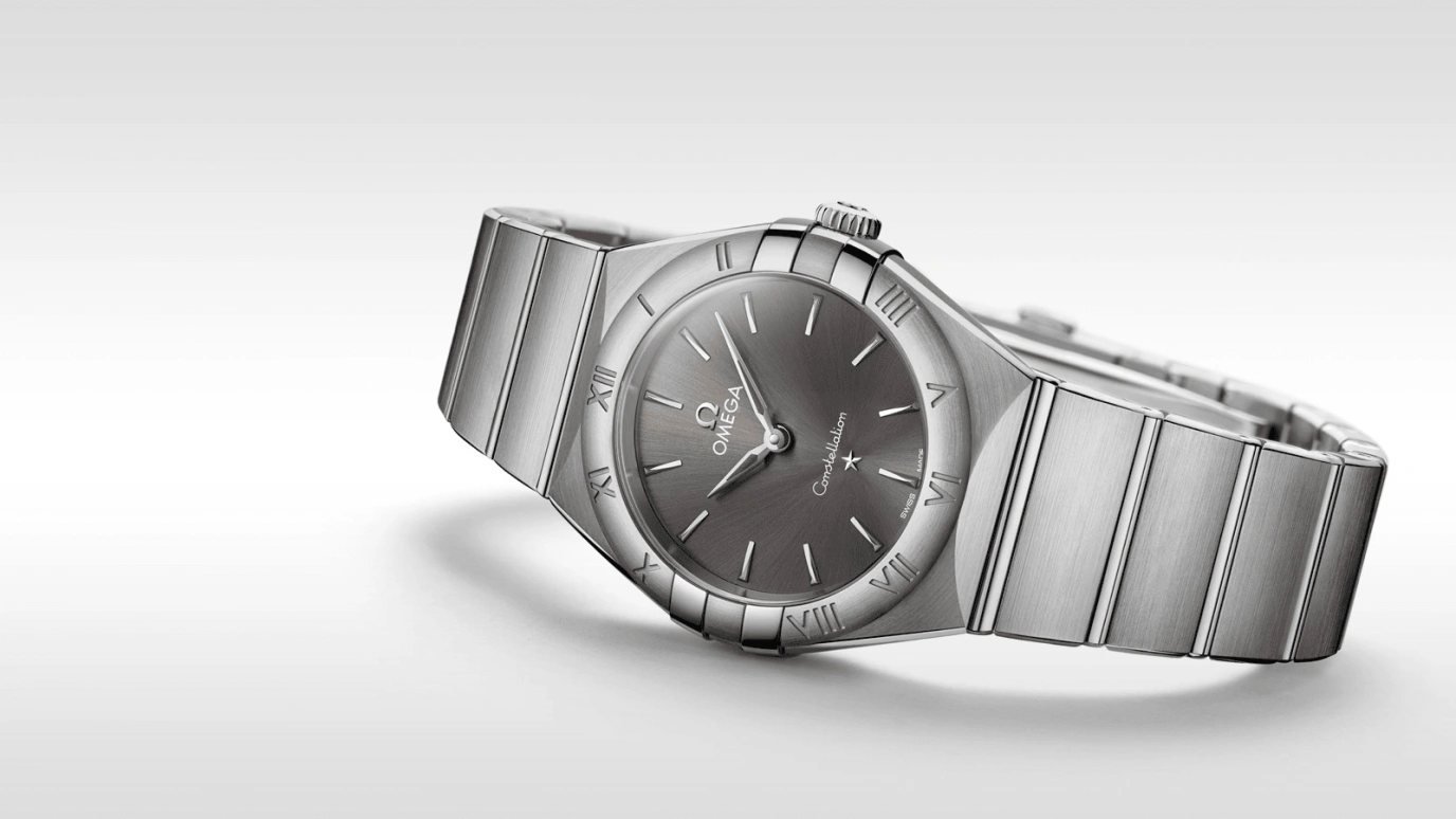 Omega,Constellation 28mm,28mm,Stainless Steel,Grey,Quartz,In-house Caliber,Sapphire,131,131.10.28.60.06.001
