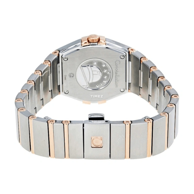 Omega,Constellation 27mm,27mm,Red Gold,Stainless Steel,Brown,Quartz,30000hours,In-house Caliber,123,123.20.27.60.63.003