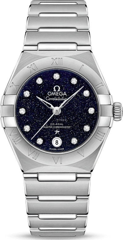 Omega,Constellation 29mm,29mm,Stainless Steel,Blue,Automatic,Date,Co-Axial Escapement,131,131.10.29.20.53.001
