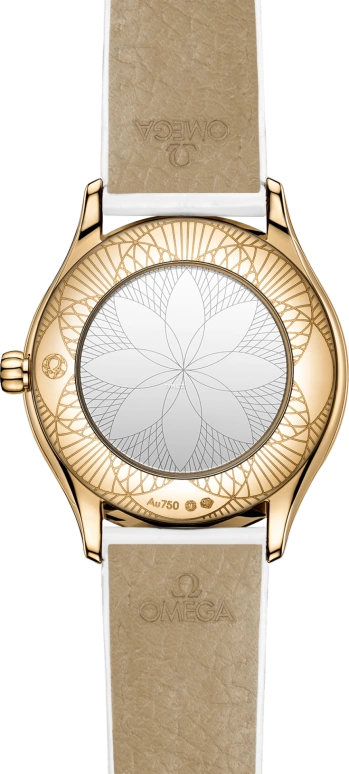 Omega,De Ville 26mm,26mm,Moonshine Gold,White,Quartz,In-house Caliber,Sapphire,Crystal Glass,428,428.58.26.60.04.001