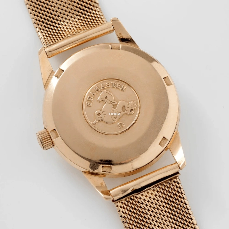 Omega,Seamaster 34mm,34mm,Pink Gold,Beige,Automatic,In-house Caliber,Round,BB,BB.165.013