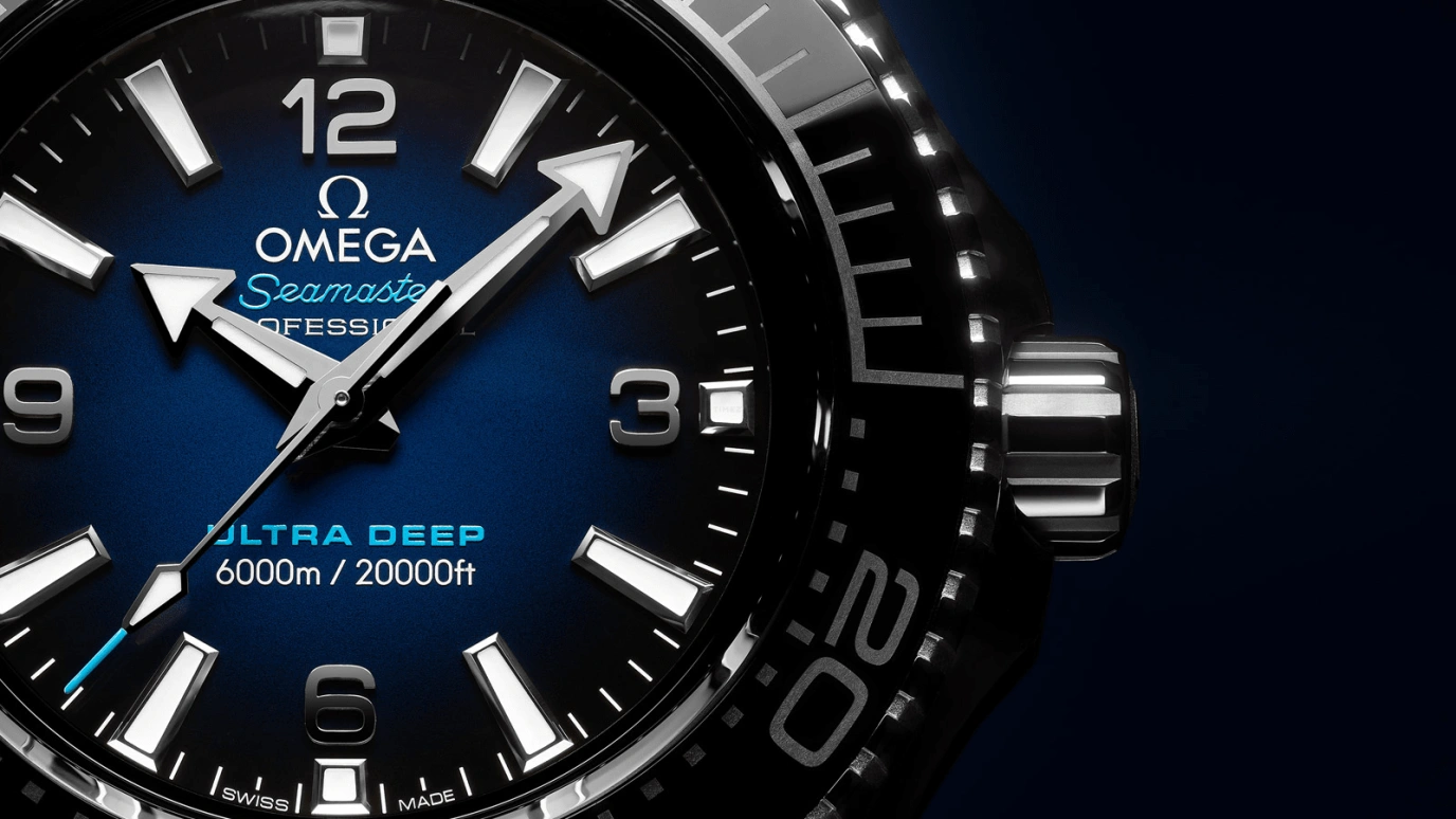 Omega,Seamaster Planet Ocean 45.50mm,45.50mm,Titanium,Ceramic,Stainless Steel,Blue,Automatic,Co-Axial Escapement,60hours,215,215.32.46.21.03.001