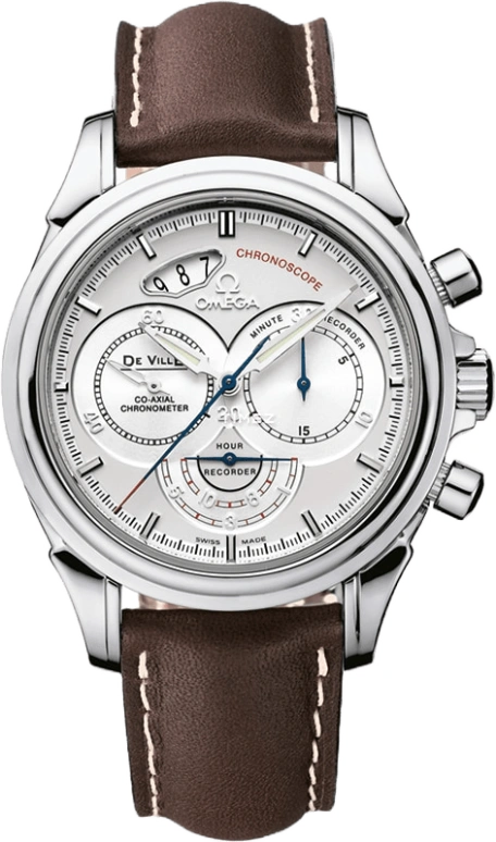 Omega,De Ville 41mm,41mm,Stainless Steel,Silver,Automatic,Chronograph,Day,4850,4850.30.70