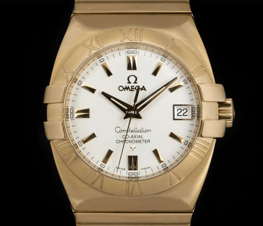 Omega,Constellation 35mm,35mm,Red Gold,White,Automatic,Day,48hours,1101,1101.30.00