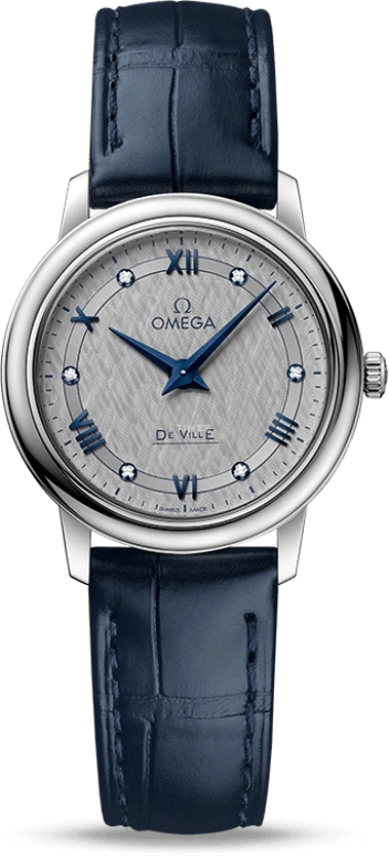 Omega,De Ville 27.40mm,27.40mm,Stainless Steel,Grey,Quartz,30000hours,In-house Caliber,424,424.13.27.60.56.001