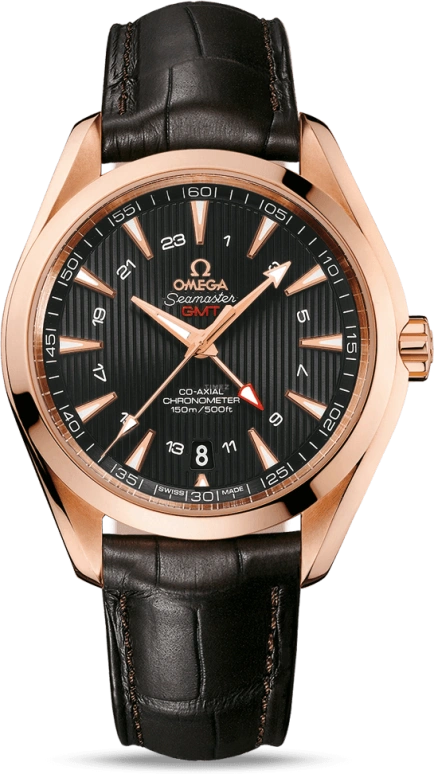 Omega,Aqua Terra 43mm,43mm,Red Gold,Grey,Automatic,Date,Co-Axial Escapement,231,231.53.43.22.06.002