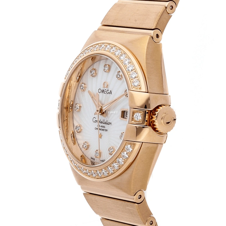 Omega,Constellation 31mm,31mm,Red Gold,White,Automatic,Day,50hours,123,123.55.31.20.55.001
