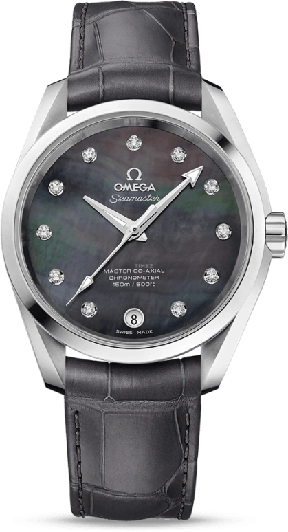 Omega,Aqua Terra 38.50mm,38.50mm,Stainless Steel,Grey,Automatic,Date,Co-Axial Escapement,231,231.13.39.21.57.001