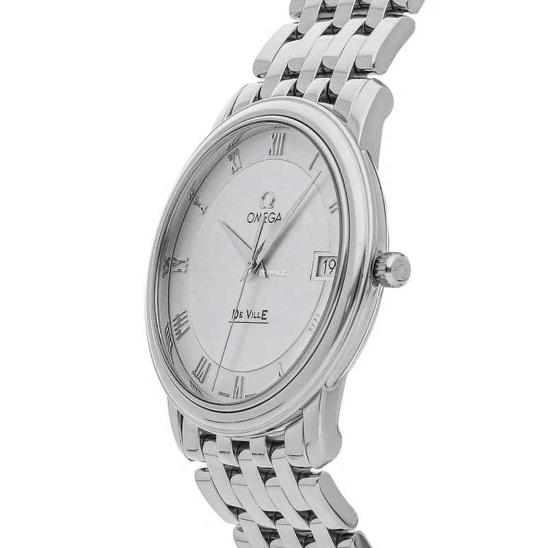 Omega,De Ville 34.40mm,34.40mm,Stainless Steel,Silver,Quartz,Day,30000hours,4510,4510.33.00