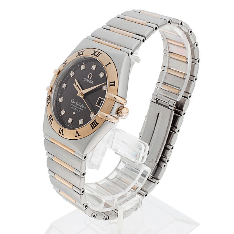 Omega,Constellation 35.50mm,35.50mm,Stainless Steel,Red Gold,Coffee,Brown,Automatic,Day,44hours,1301,1301.60.00