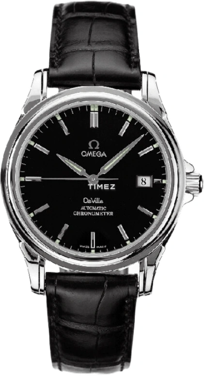 Omega,De Ville 37.50mm,37.50mm,Stainless Steel,Black,Automatic,Day,48hours,4831,4831.50.31