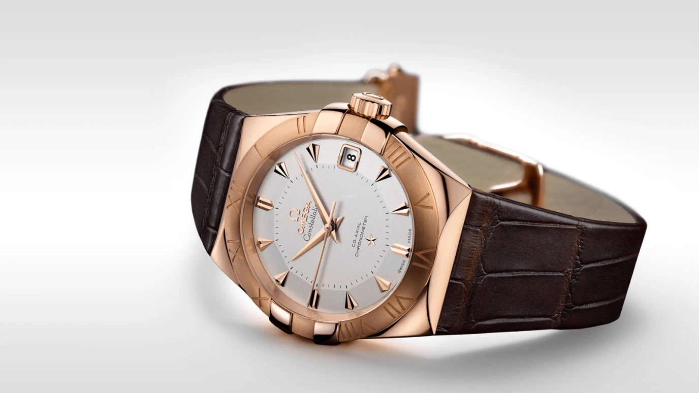 Omega,Constellation 38mm,38mm,Sedna Gold,Silver,Automatic,Date,Co-Axial Escapement,123,123.53.38.21.02.001