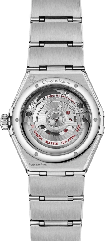 Omega,Constellation 29mm,29mm,Stainless Steel,Violet,Automatic,Day,50hours,131,131.15.29.20.99.001
