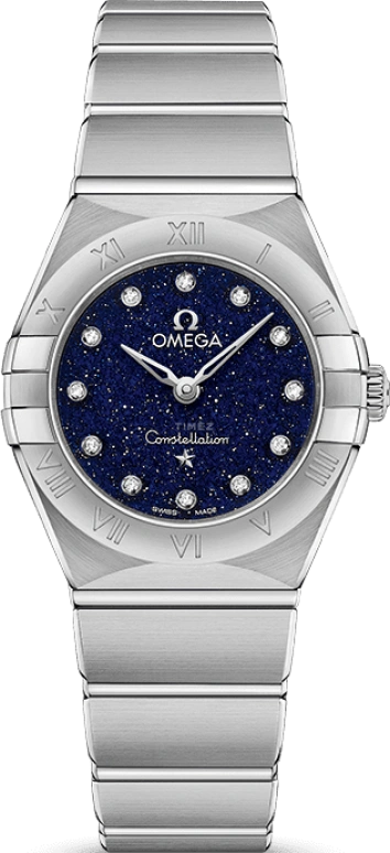 Omega,Constellation 25mm,25mm,Stainless Steel,Blue,Quartz,Day,Zodiac Indications,131,131.10.25.60.53.001