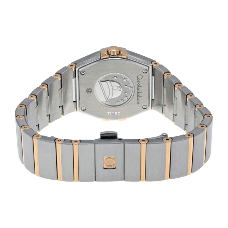 Omega,Constellation 27mm,27mm,Red Gold,Stainless Steel,Blue,Quartz,30000hours,In-house Caliber,123,123.25.27.60.53.001