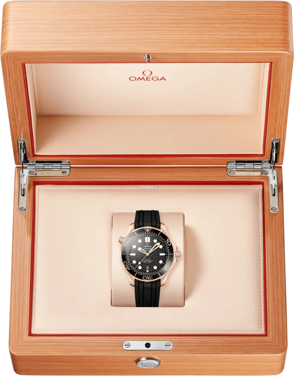 Omega,Seamaster Diver 300M 42mm,42mm,Sedna Gold,Black,Automatic,Day,Anti-magnetic,210,210.62.42.20.01.002