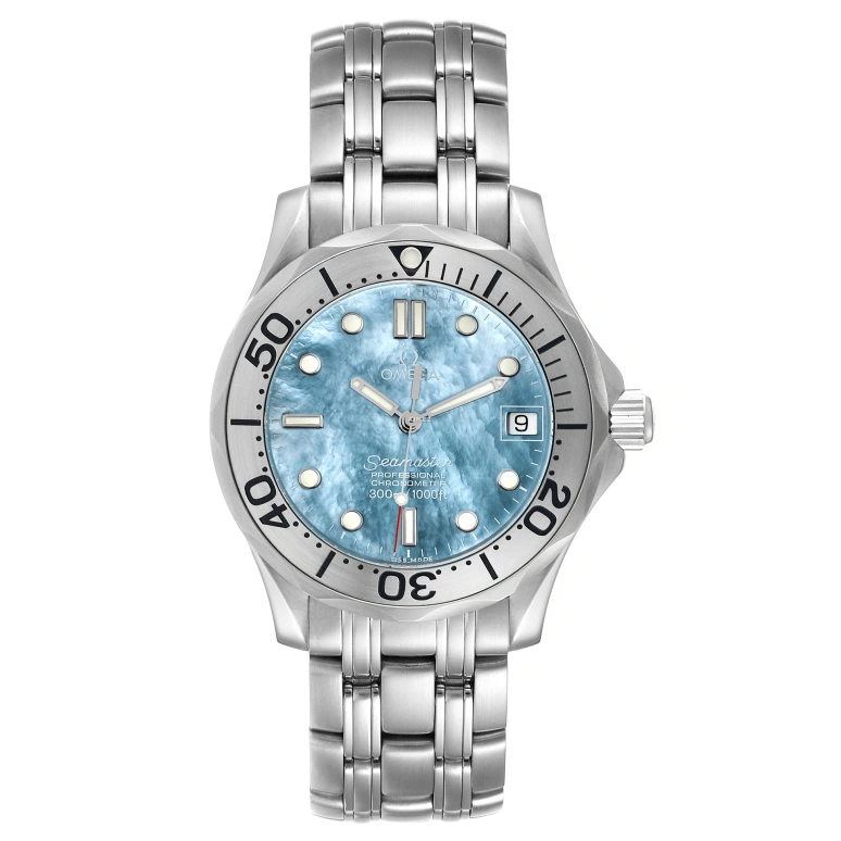 Omega,Seamaster 36mm,36mm,Stainless Steel,Blue,Automatic,Day,44hours,2050,2050.71