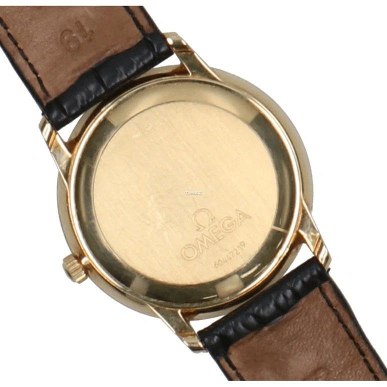 Omega,De Ville 34.70mm,34.70mm,Yellow Gold,Gold,Automatic,Day,44hours,4600,4600.11.01