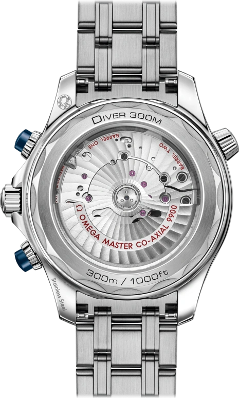 Omega,Seamaster Diver 300M 44mm,44mm,Stainless Steel,Blue,Automatic,Chronograph,Date,Co-Axial Escapement,Column Wheel,60hours,In-house Caliber,210,210.30.44.51.03.001