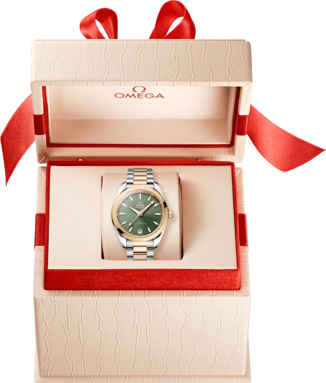 Omega,Aqua Terra 34mm,34mm,Stainless Steel,Green,Automatic,Day,Anti-magnetic,220,220.20.34.20.10.002